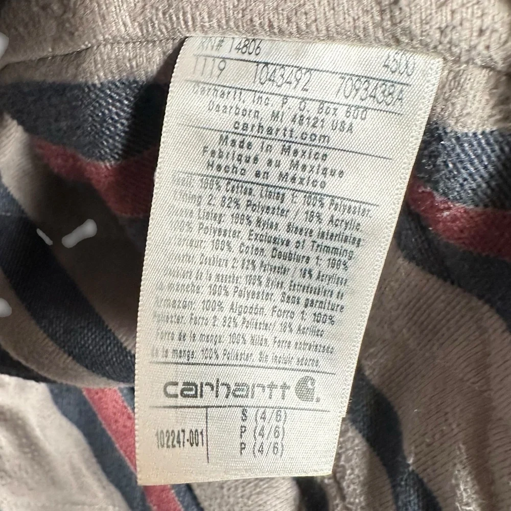 CARHARTT Duck Canvas Flannel Lined Utility Jacket - Picture 9 of 11